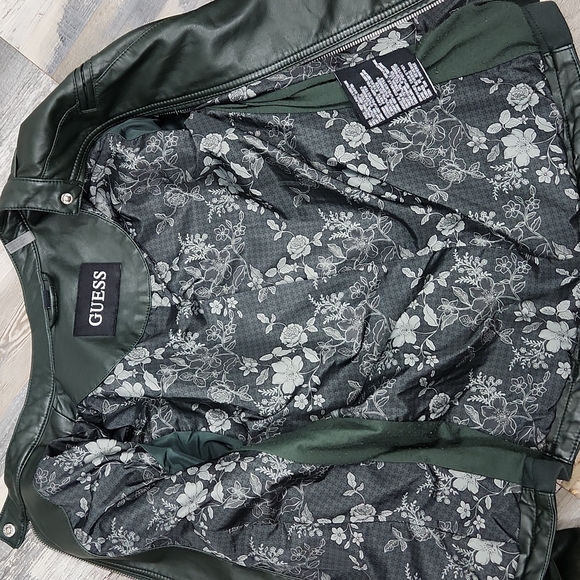 Guess Green Moto Jacket - Picture 11 of 13